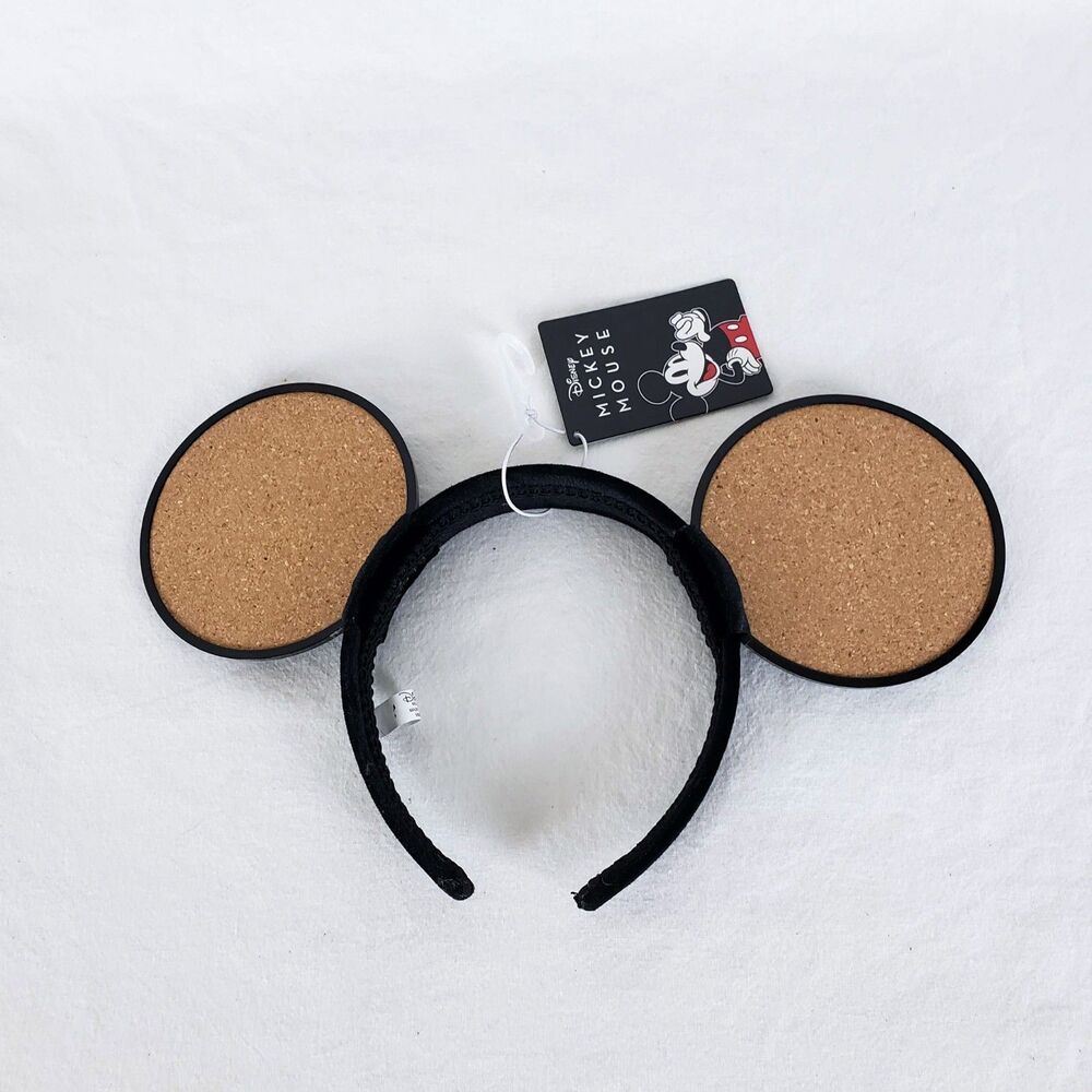 Disney Mickey Mouse Cork Ears Headband *No Pin